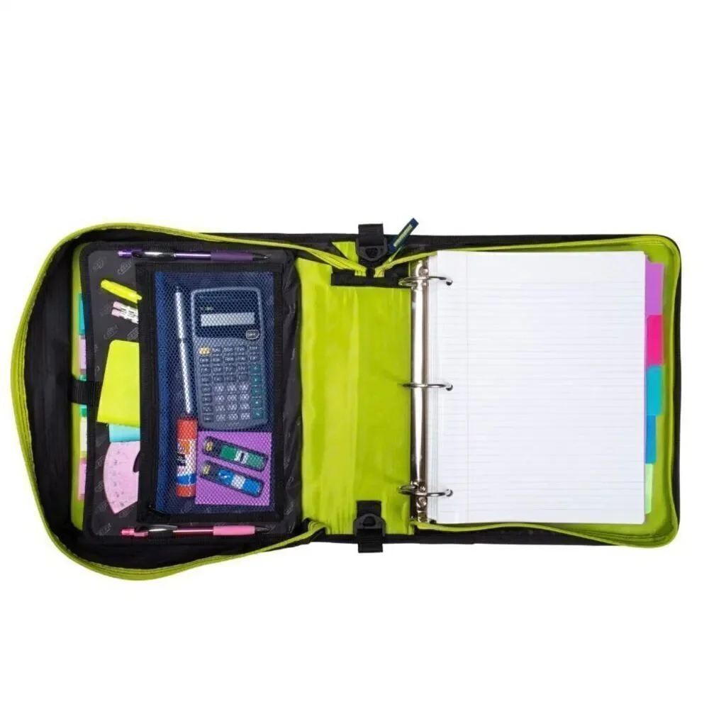 NWT Case-it Monsters Binder THE X-HUGGER 3 Ring Binder 2” Capacity laptop holder